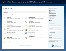 Tablet Screenshot of clients.tajhost.in